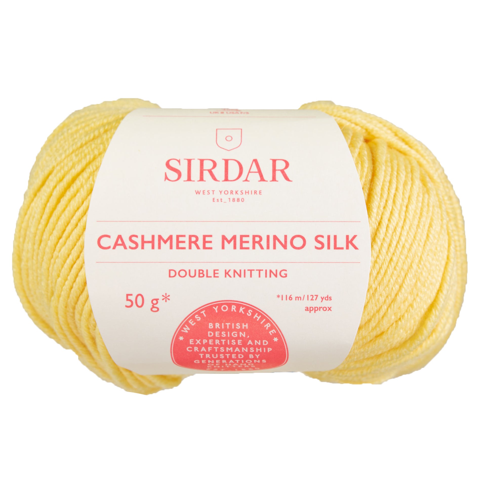Sirdar Cashmere Merino Silk DK Yarn - 413 Morning Yellow - Zoom Image
