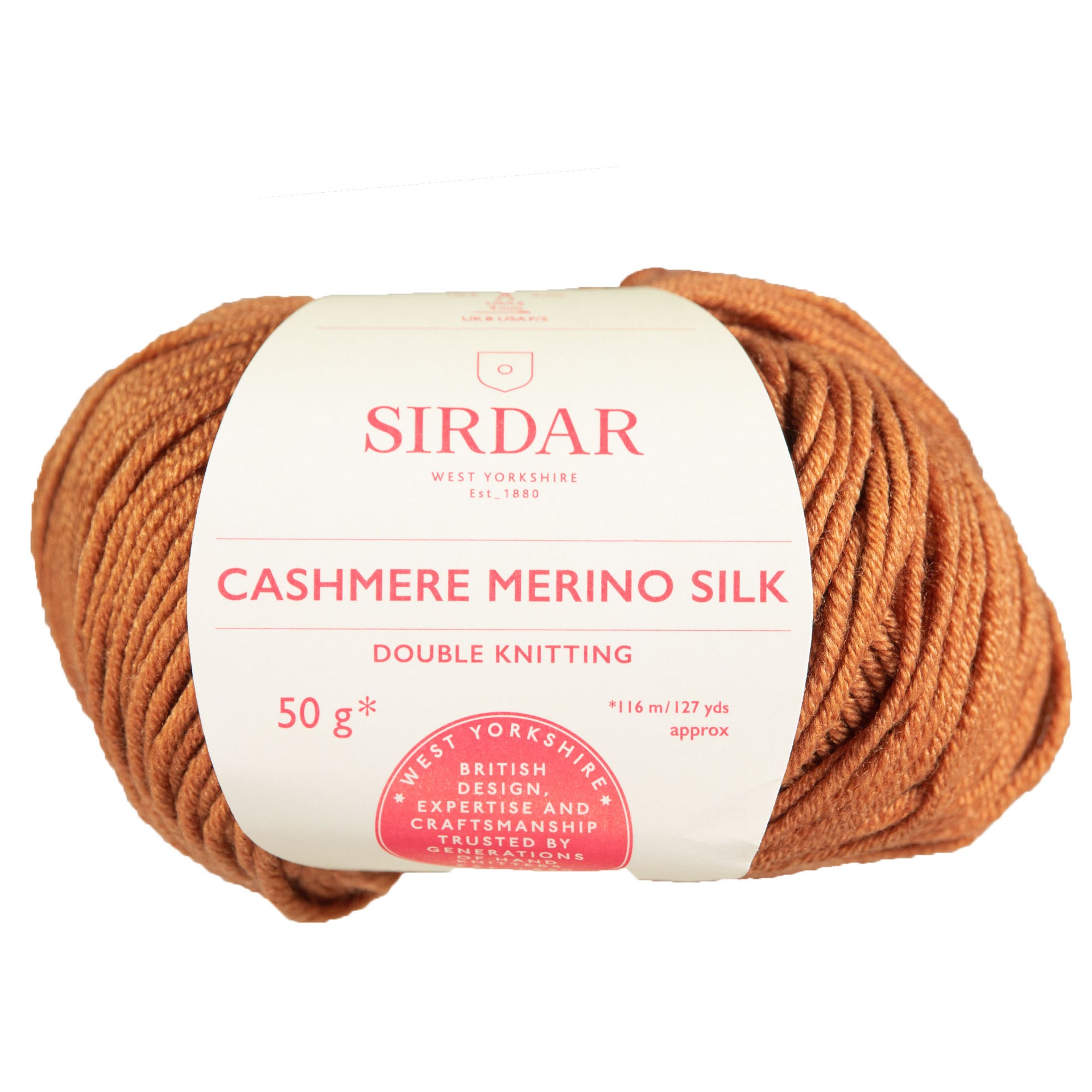 Sirdar Cashmere Merino Silk DK Yarn - 414 Livery Tan - Zoom Image
