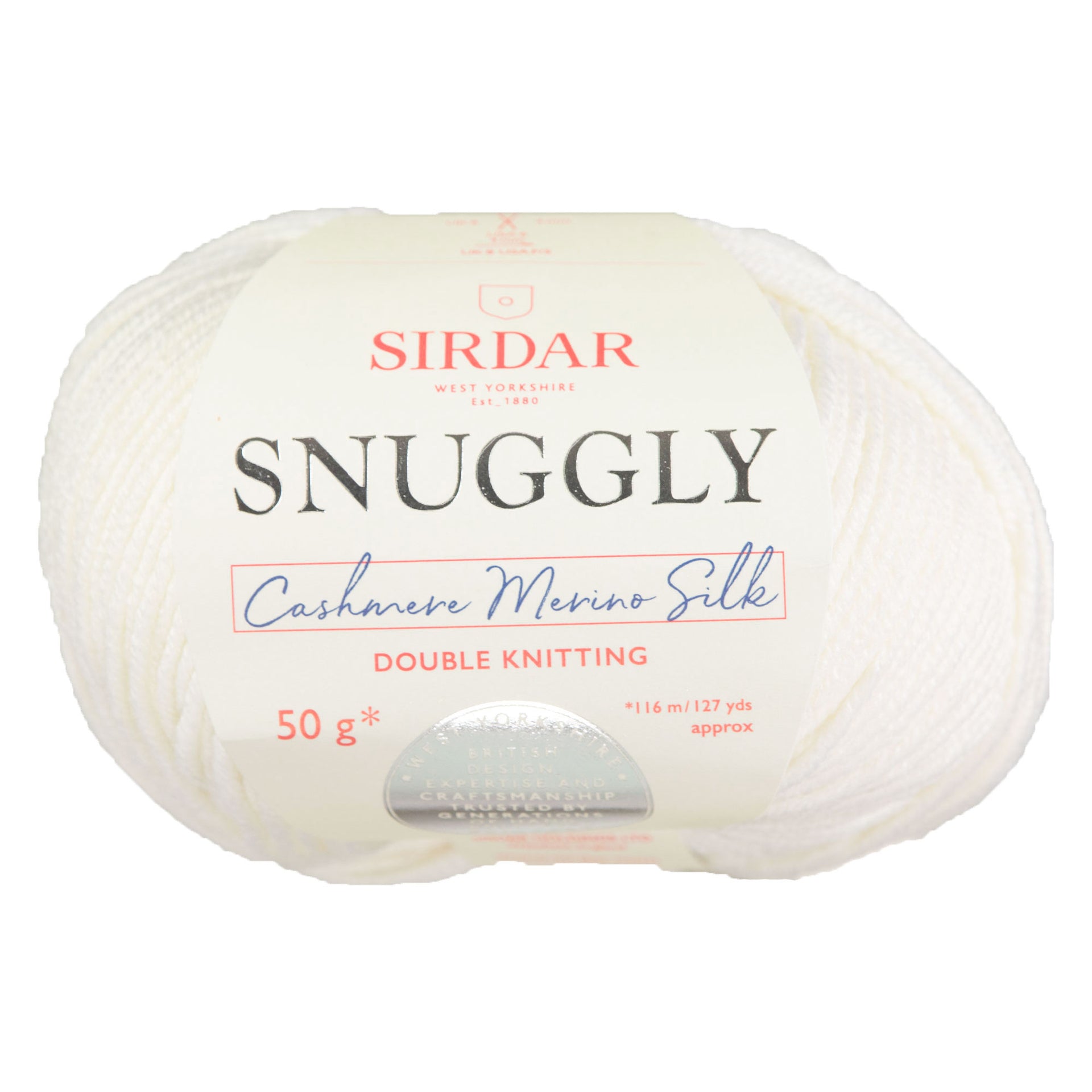 Sirdar Cashmere Merino Silk DK Yarn - 302 Snow Queen - Zoom Image
