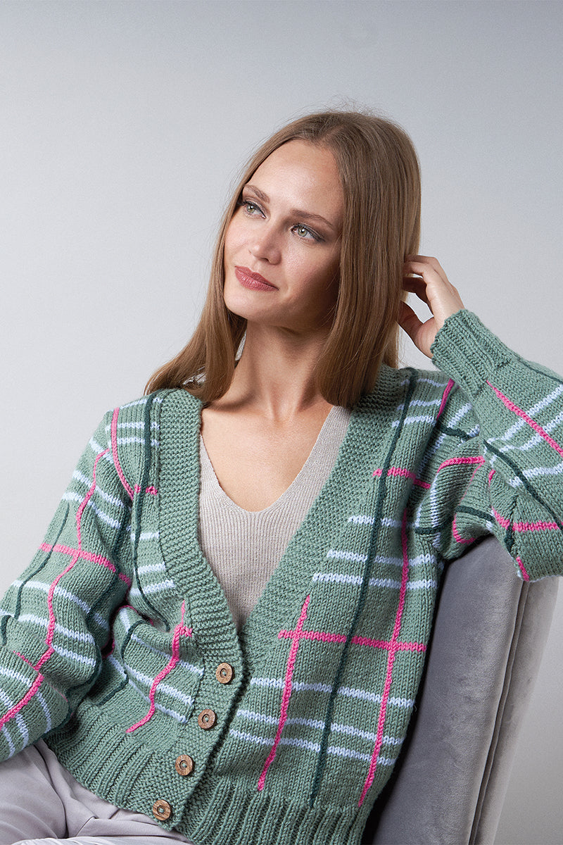 Rowan Daydreamer Collection Patterns - Sofa Cardigan - PDF Download - Extra Image
