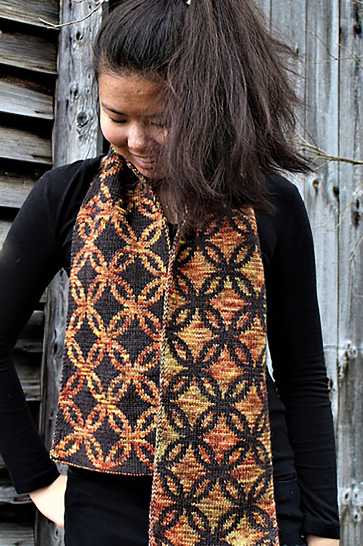 MarinJa Knits Patterns - Coffee Ring Scarf - PDF Download - Extra Image
