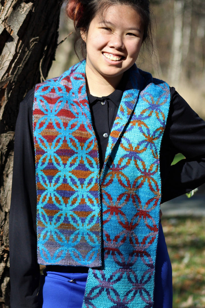 MarinJa Knits Patterns - Coffee Ring Scarf - PDF Download - Extra Image