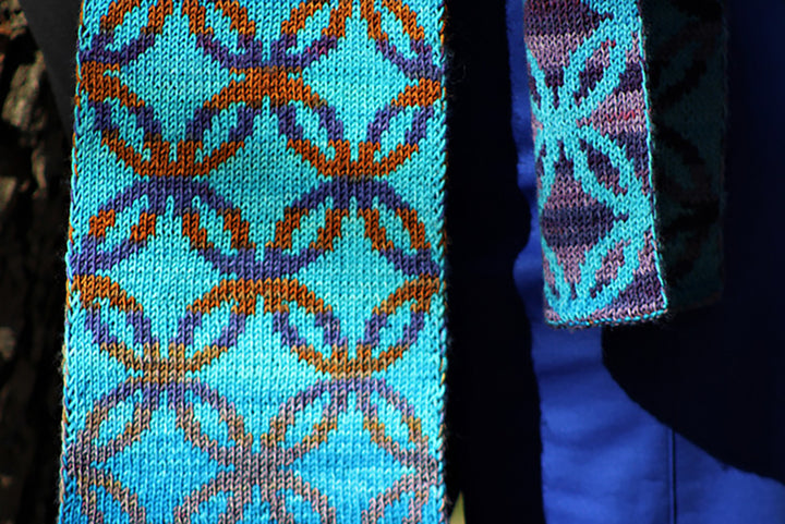 MarinJa Knits Patterns - Coffee Ring Scarf - PDF Download - Extra Image