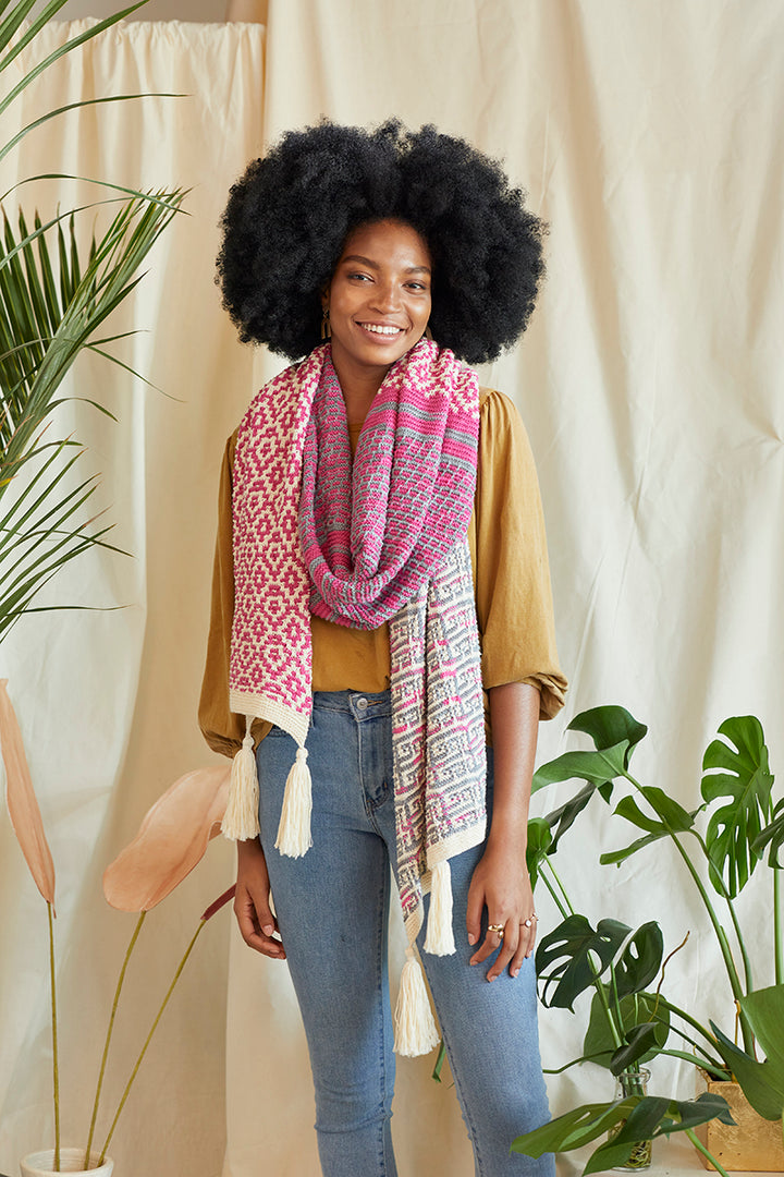 Universal Yarn Bamboo Pop Modern Mosaic Patterns - Palmetto - PDF Download - Extra Image