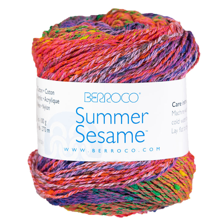 Berroco Summer Sesame Yarn - 5236 Coral - Extra Image
