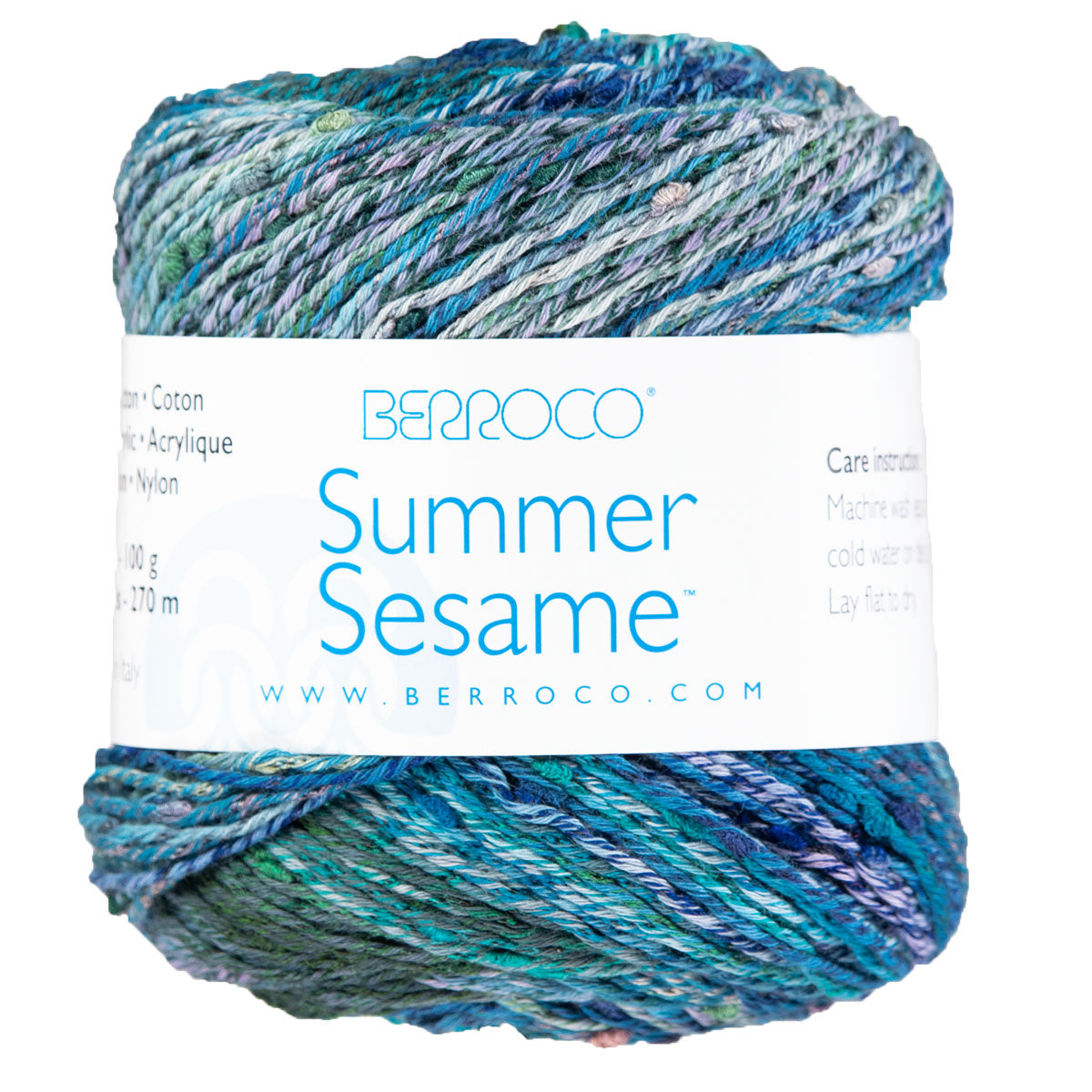 Berroco Summer Sesame Yarn - 5242 Ocean - Extra Image