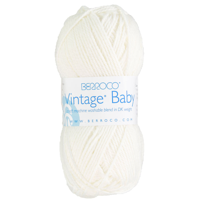 Berroco Vintage Baby Yarn - 10001 Snow White - Zoom Image