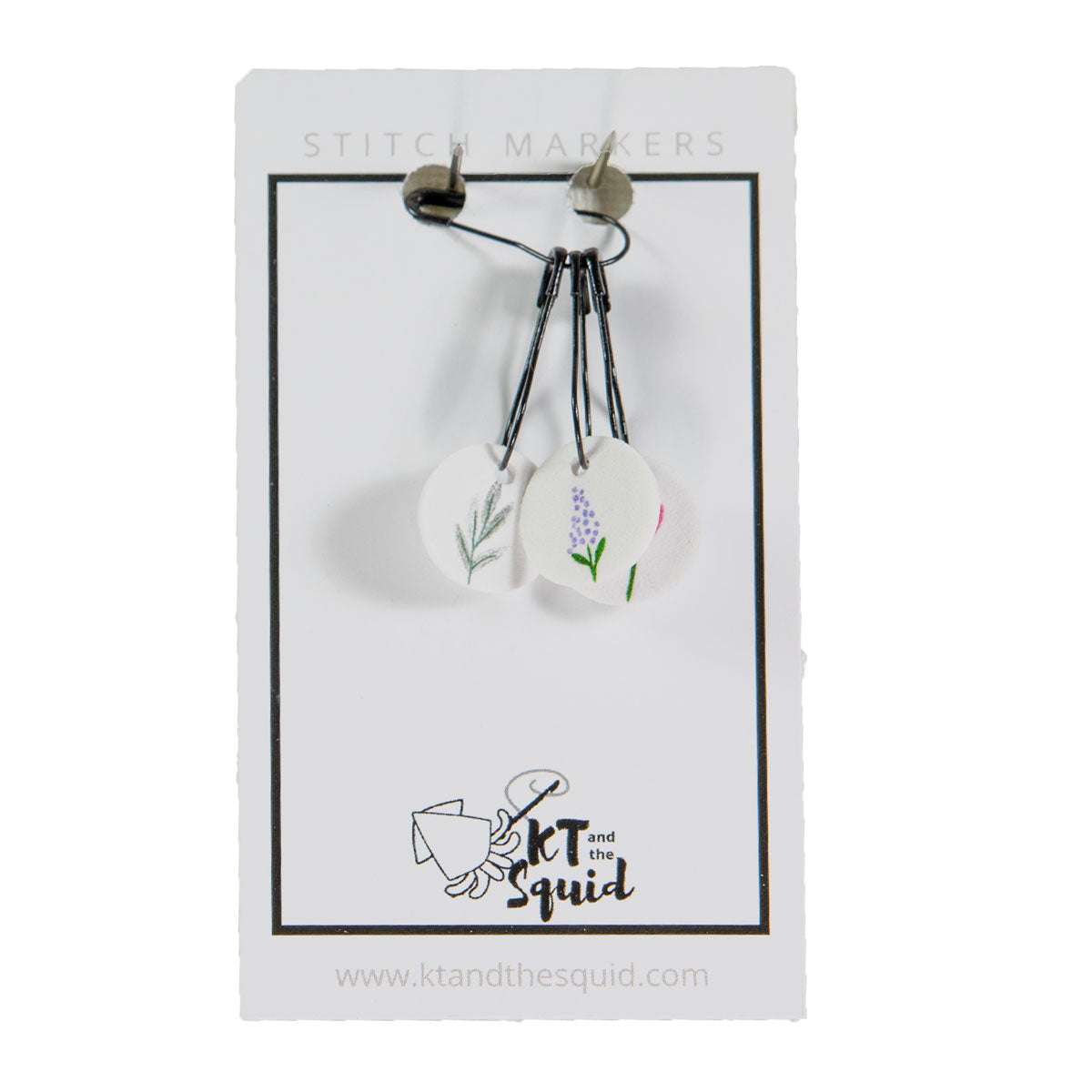 KT and the Squid Stitch Markers - Floral - Extra Image
