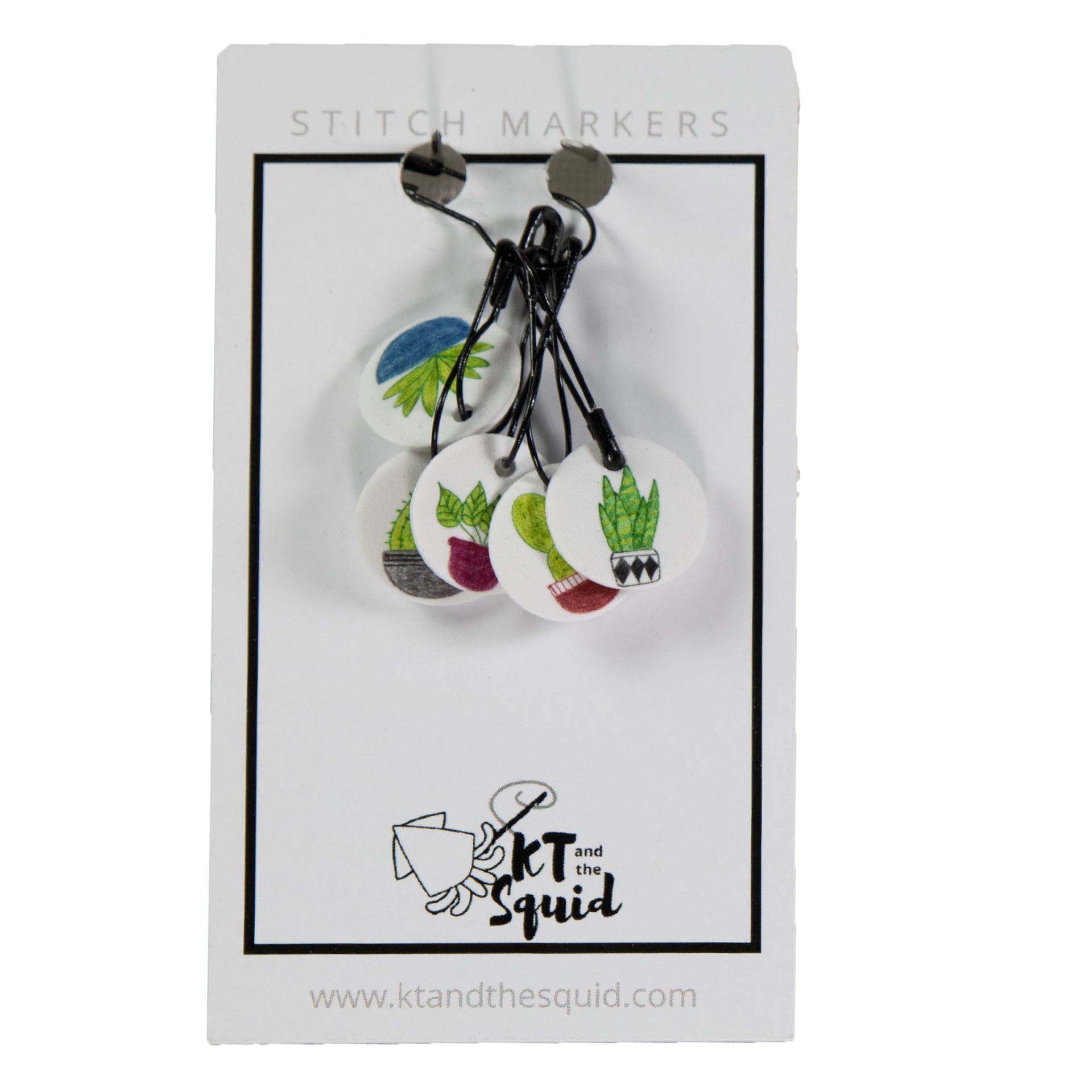 KT and the Squid Stitch Markers - Plants - Zoom Image
