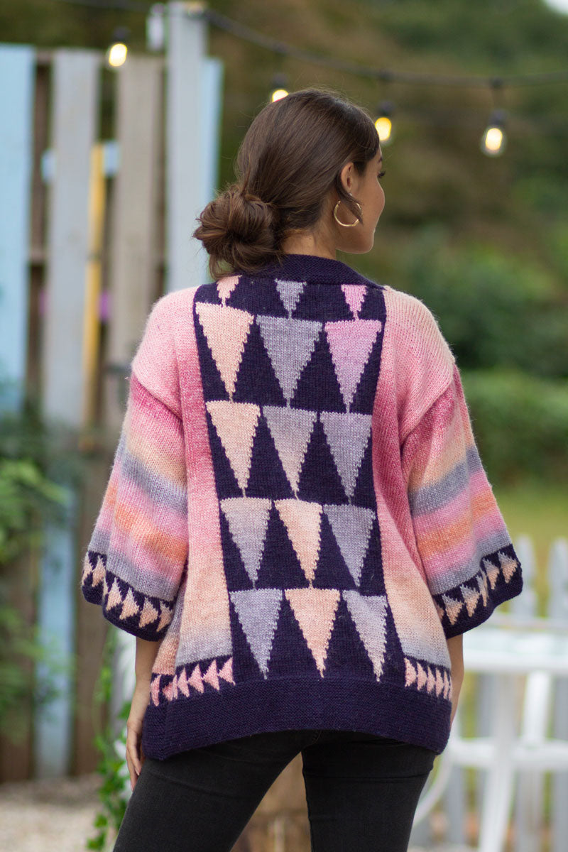 Universal Yarn Colorburst - Chroma Collection Patterns - Slant Cardigan - PDF Download - Extra Image
