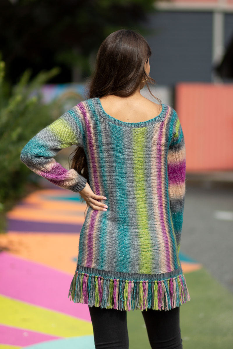 Universal Yarn Colorburst - Chroma Collection Patterns - Sweep Pullover - PDF Download - Extra Image