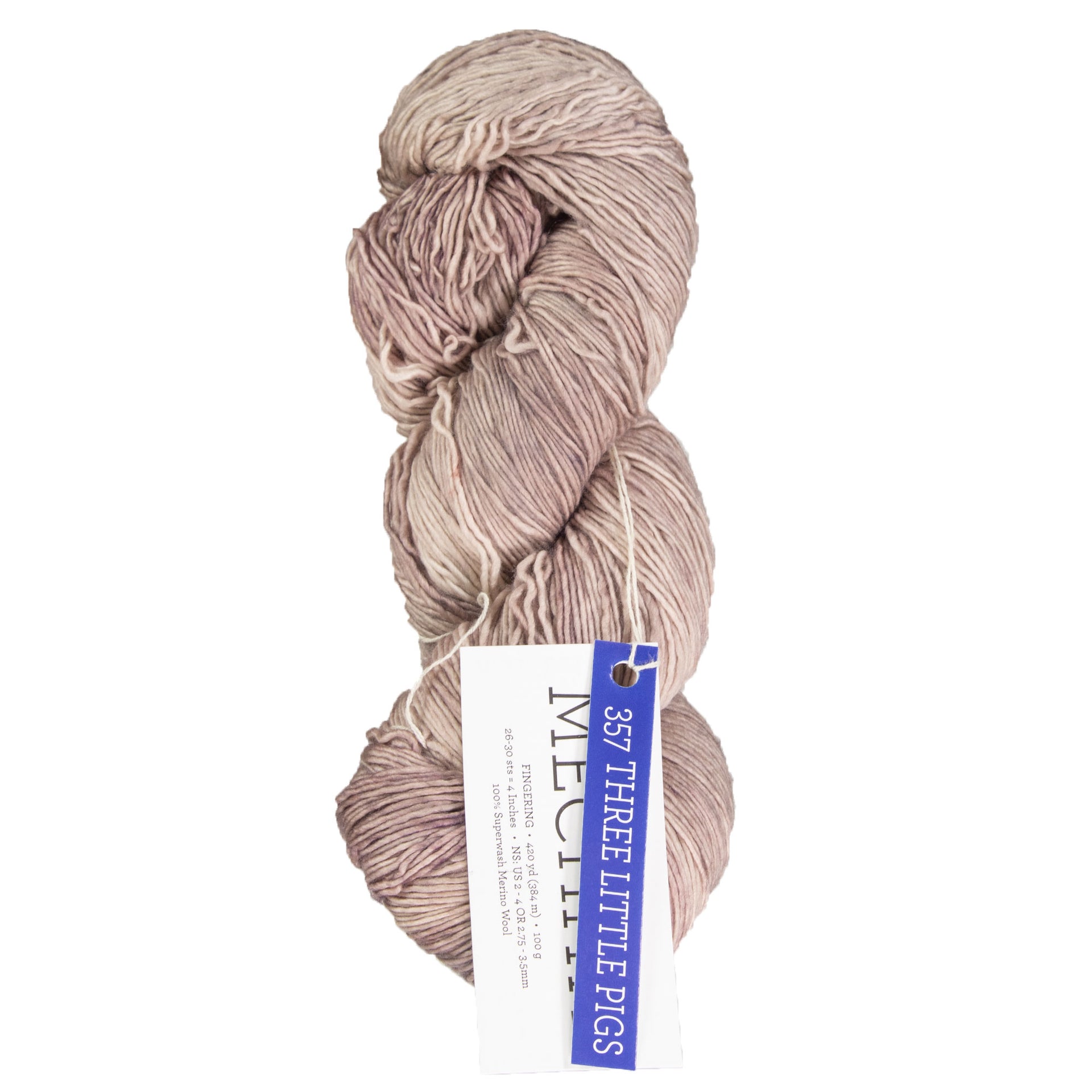 Malabrigo Mechita Yarn - 357 Three Little Pigs - Zoom Image
