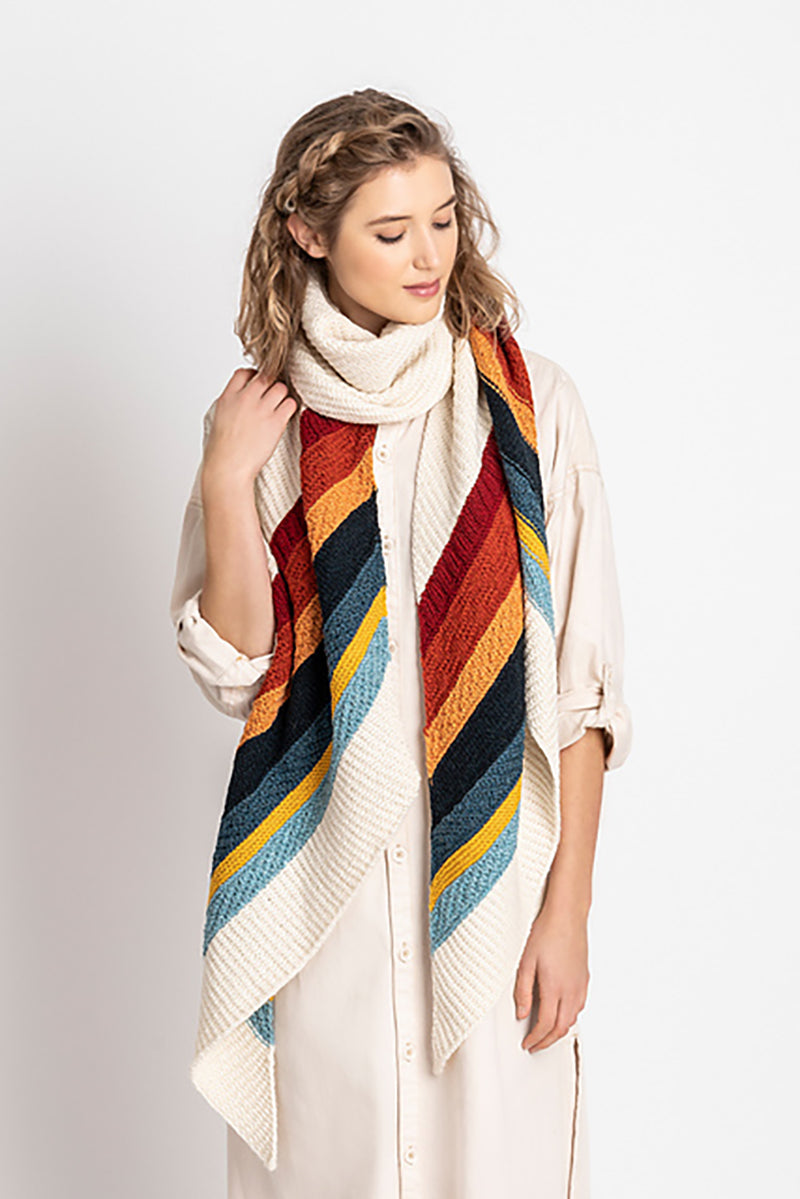 Blue Sky Fibers Traveler's Series Patterns - Gresham Wrap - PDF Download - Extra Image
