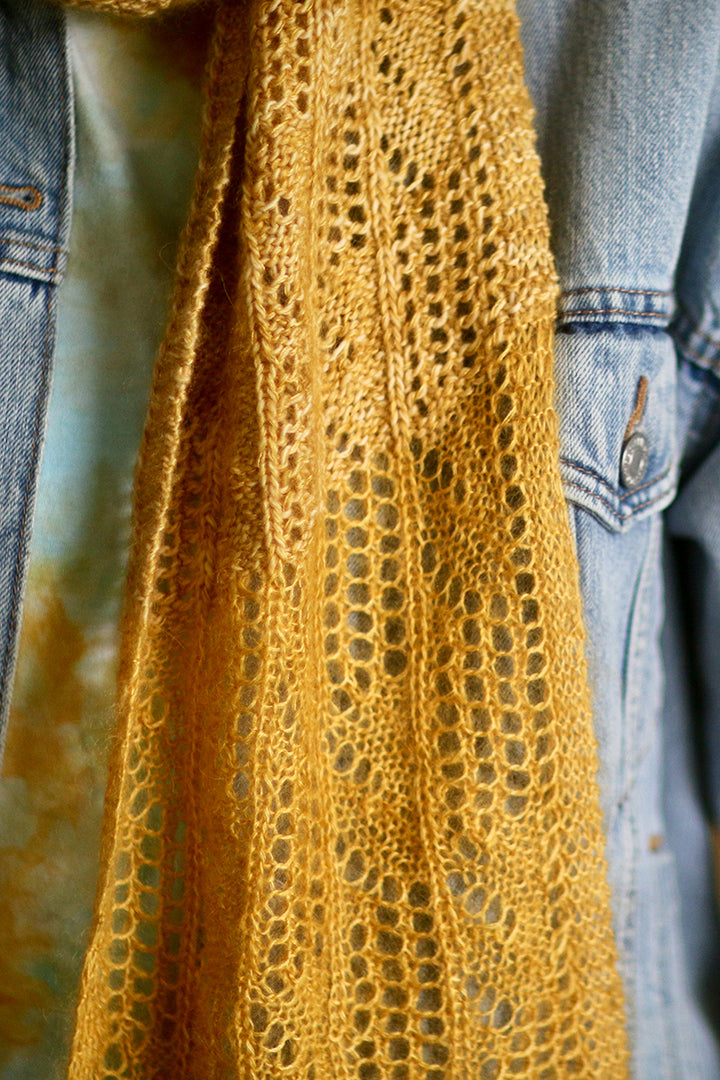 Madelinetosh Tosh Patterns - Fireside Scarf - PDF Download - Extra Image