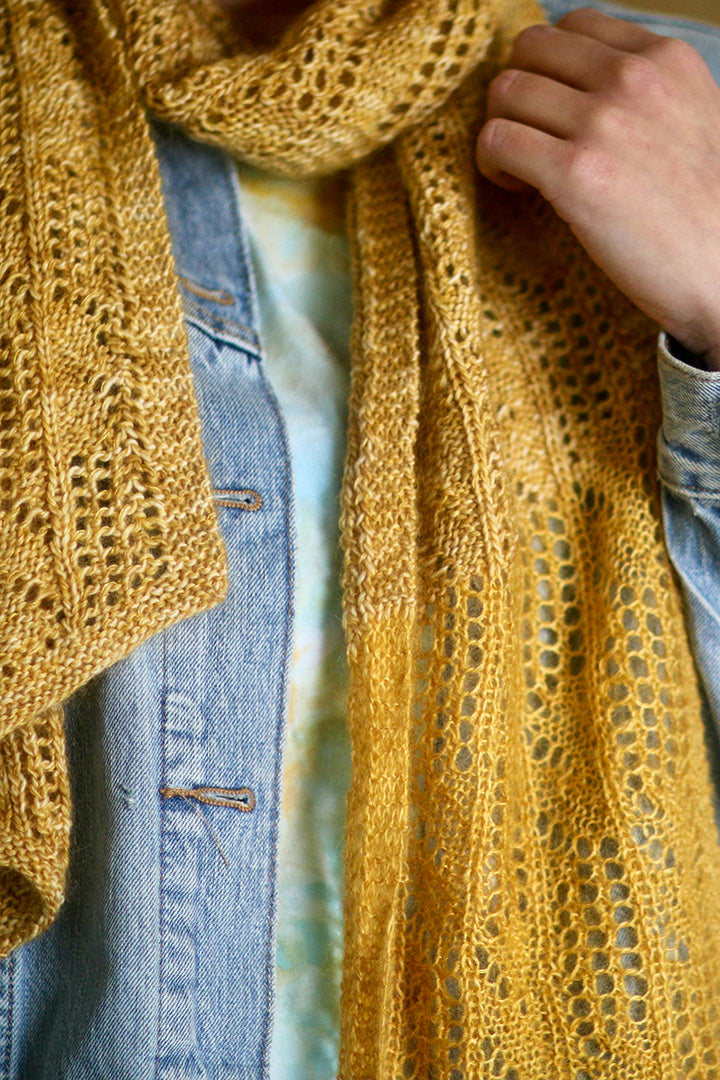 Madelinetosh Tosh Patterns - Fireside Scarf - PDF Download - Extra Image