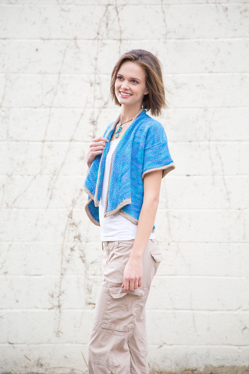 Universal Yarn Bamboo Pop - Adult Patterns - Drape Front Cardi - PDF Download - Extra Image
