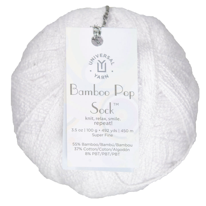 Universal Yarn Bamboo Pop Socks Yarn - 601 Frost - Zoom Image