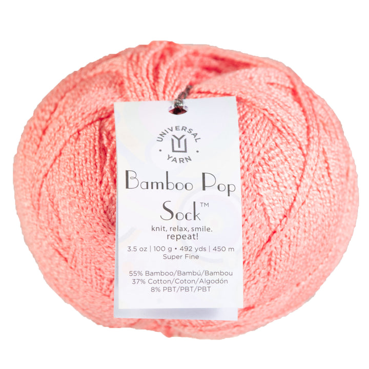 Universal Yarn Bamboo Pop Socks Yarn - 604 Strawberry - Zoom Image