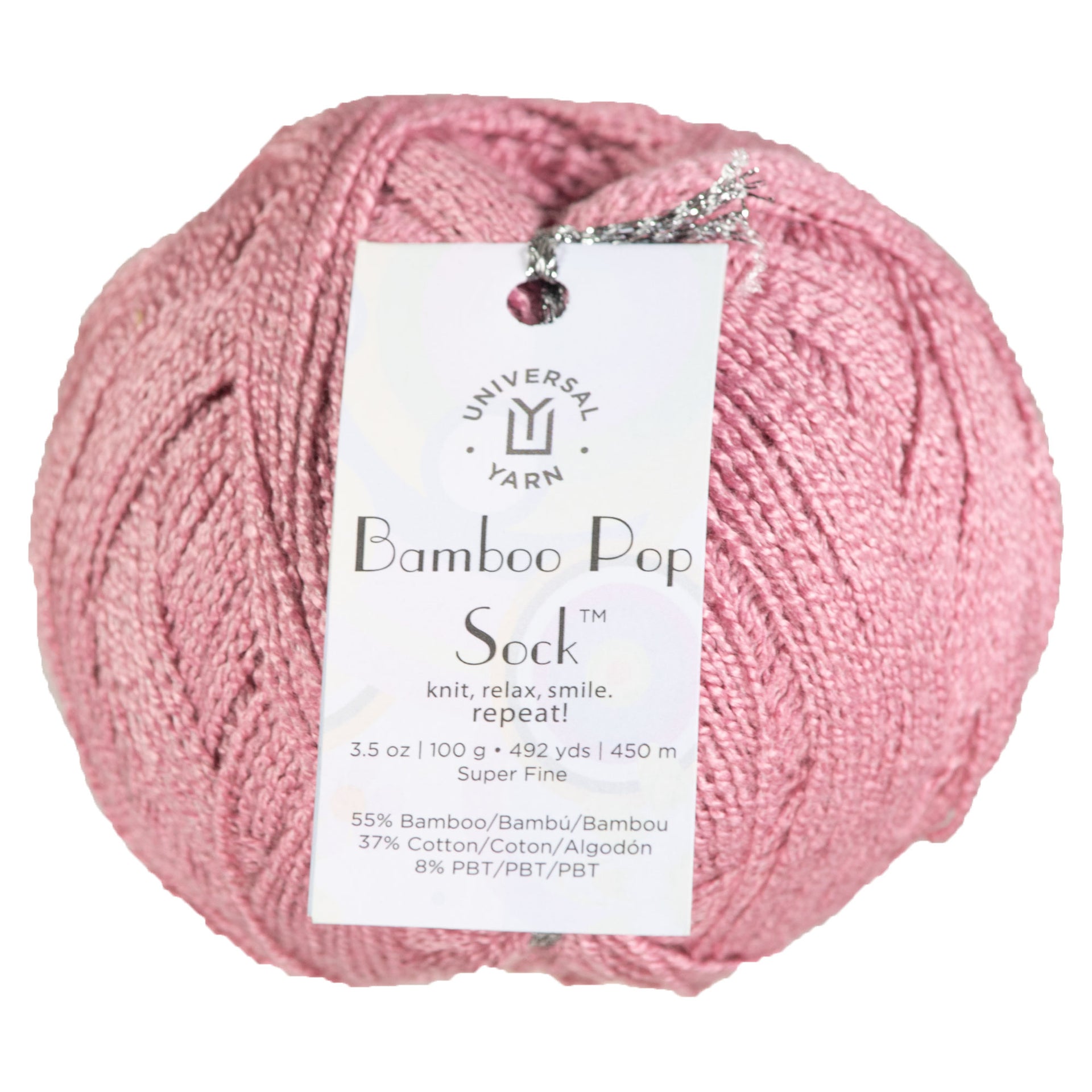 Universal Yarn Bamboo Pop Socks Yarn - 609 Echinacea - Zoom Image
