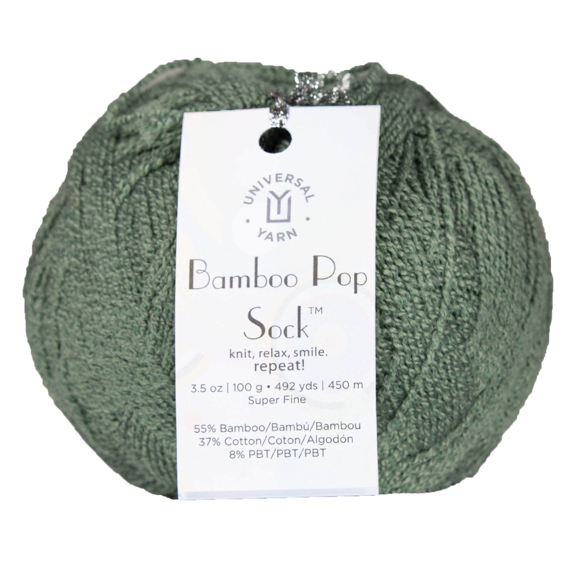 Universal Yarn Bamboo Pop Socks Yarn - 617 Rosemary - Zoom Image
