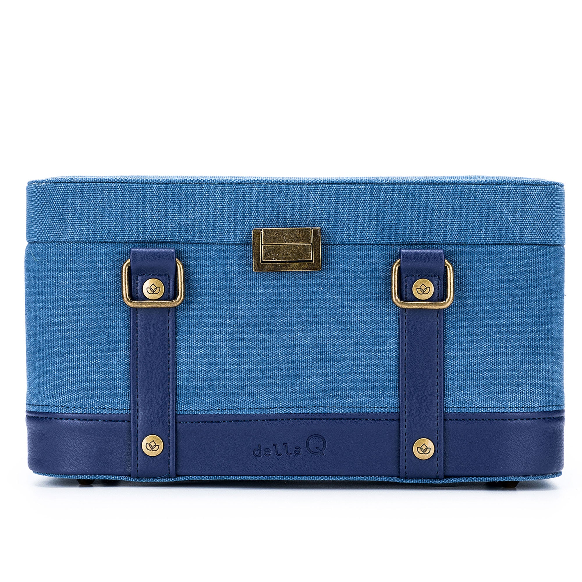 della Q Maker's Train Case - Indigo - Zoom Image
