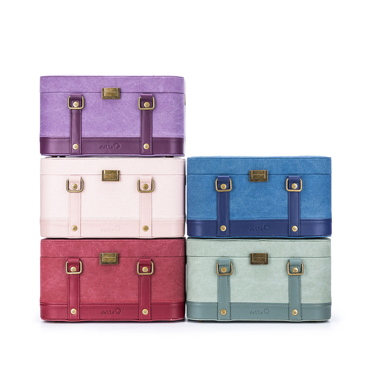 della Q Maker's Train Case - Indigo - Extra Image