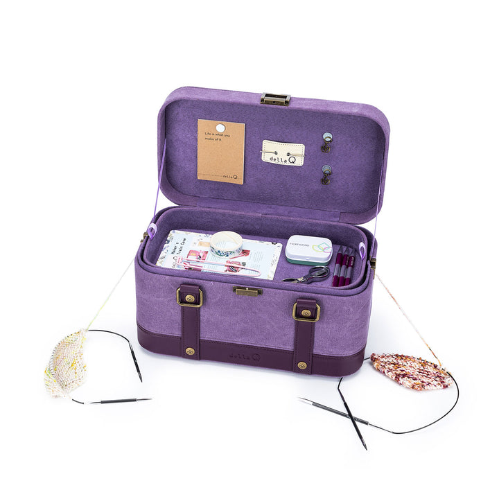 della Q Maker's Train Case - Indigo - Extra Image