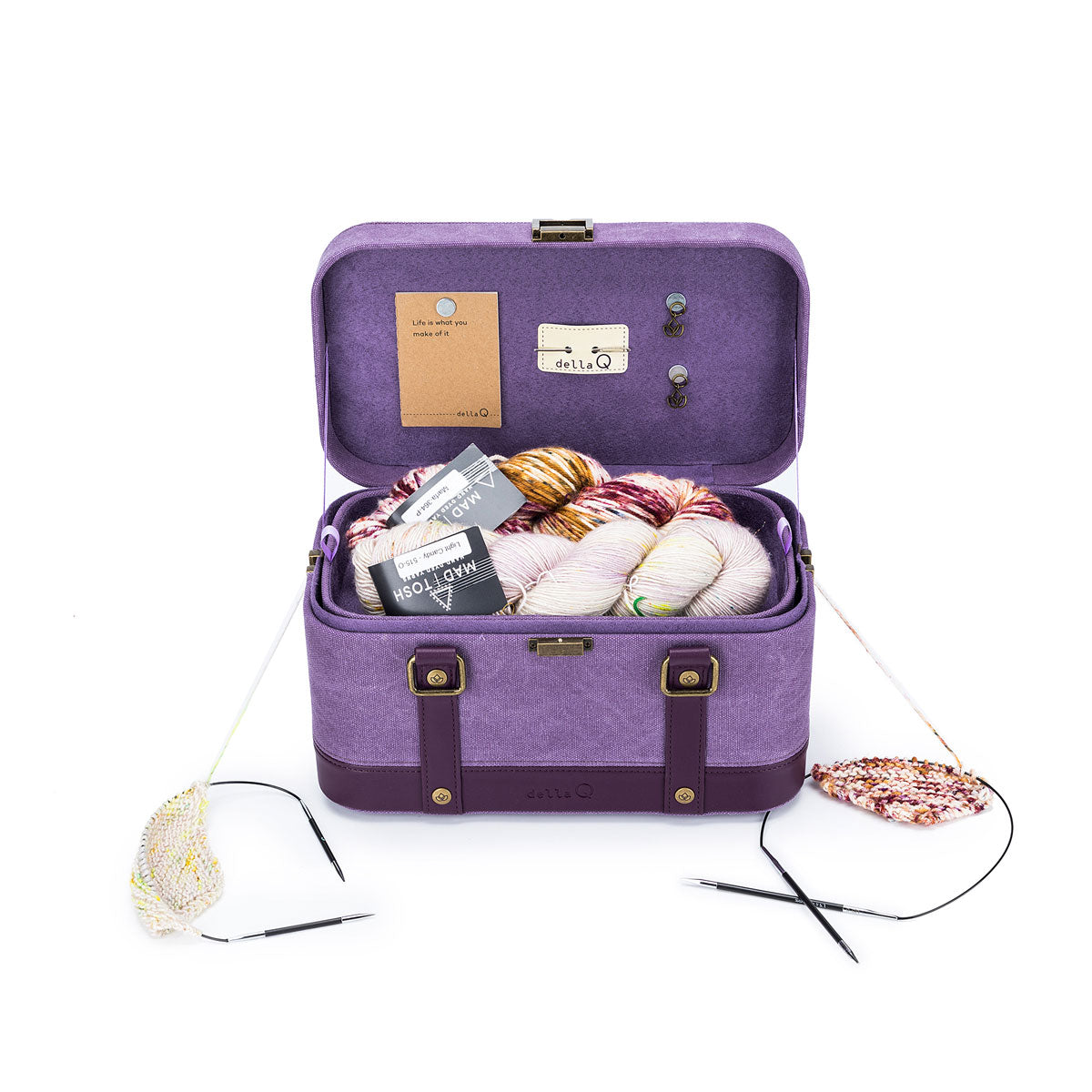 della Q Maker's Train Case - Indigo - Extra Image