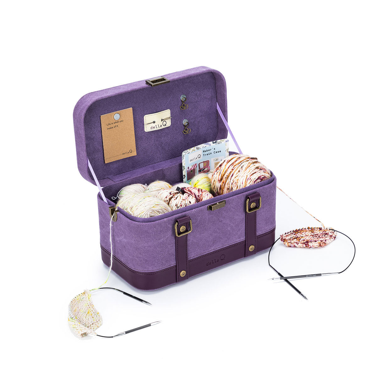della Q Maker's Train Case - Indigo - Extra Image