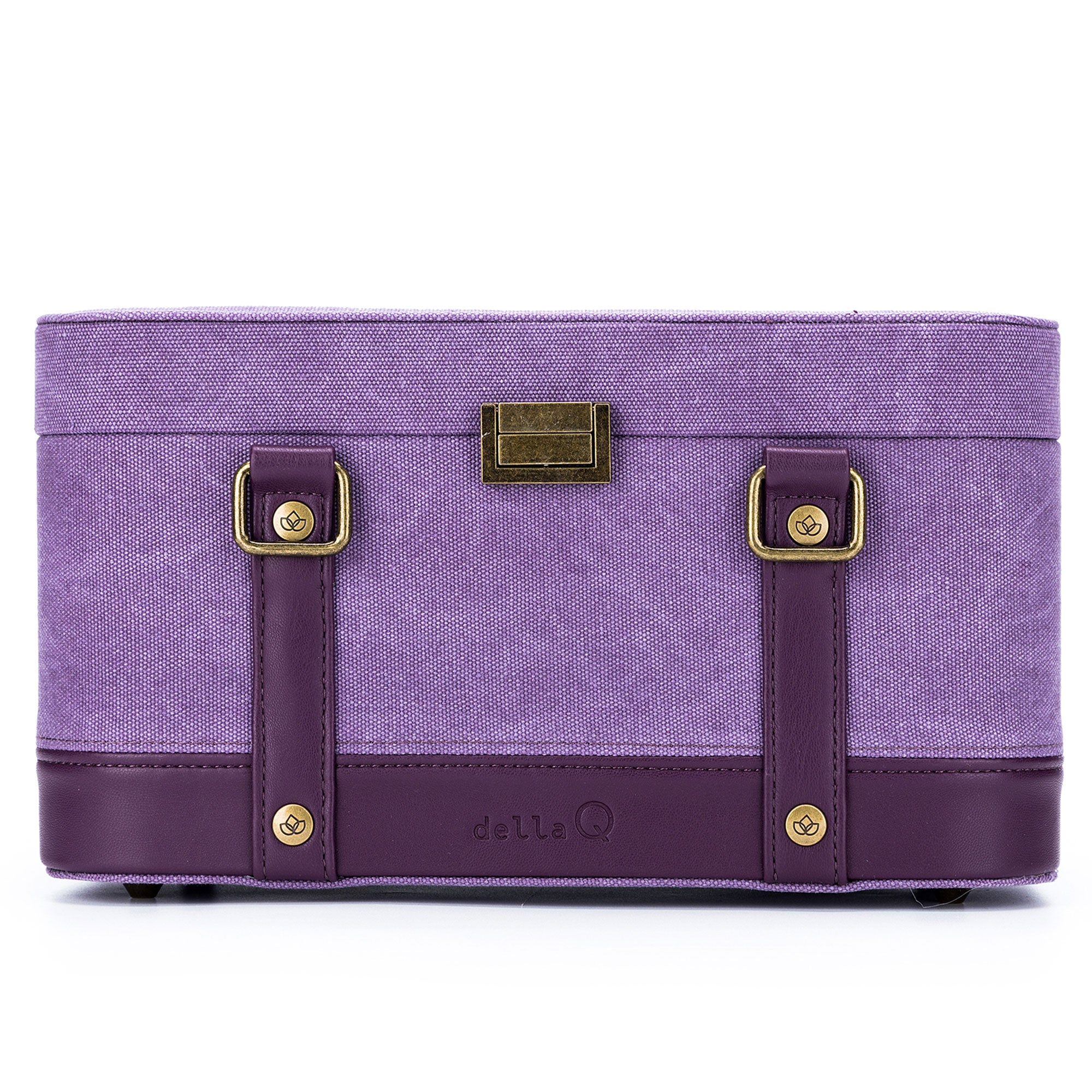 della Q Maker's Train Case - Plum - Zoom Image