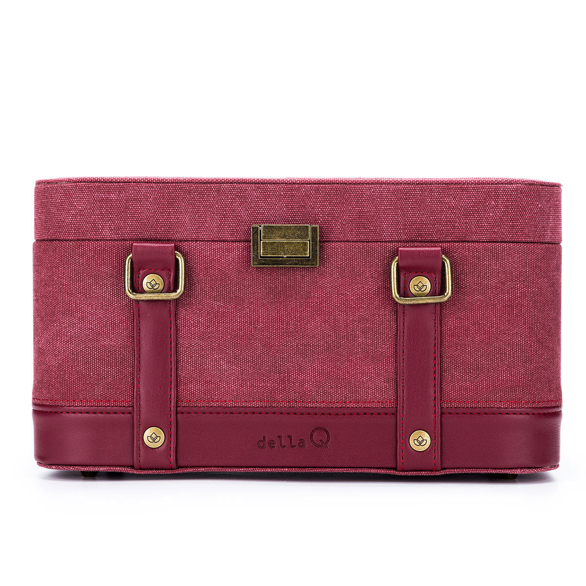 della Q Maker's Train Case - Maroon - Extra Image