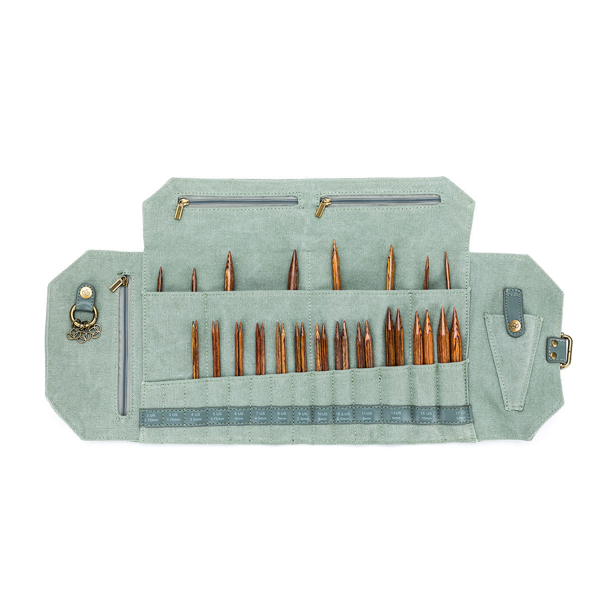 della Q Maker's Canvas Needle Case - Plum - Extra Image