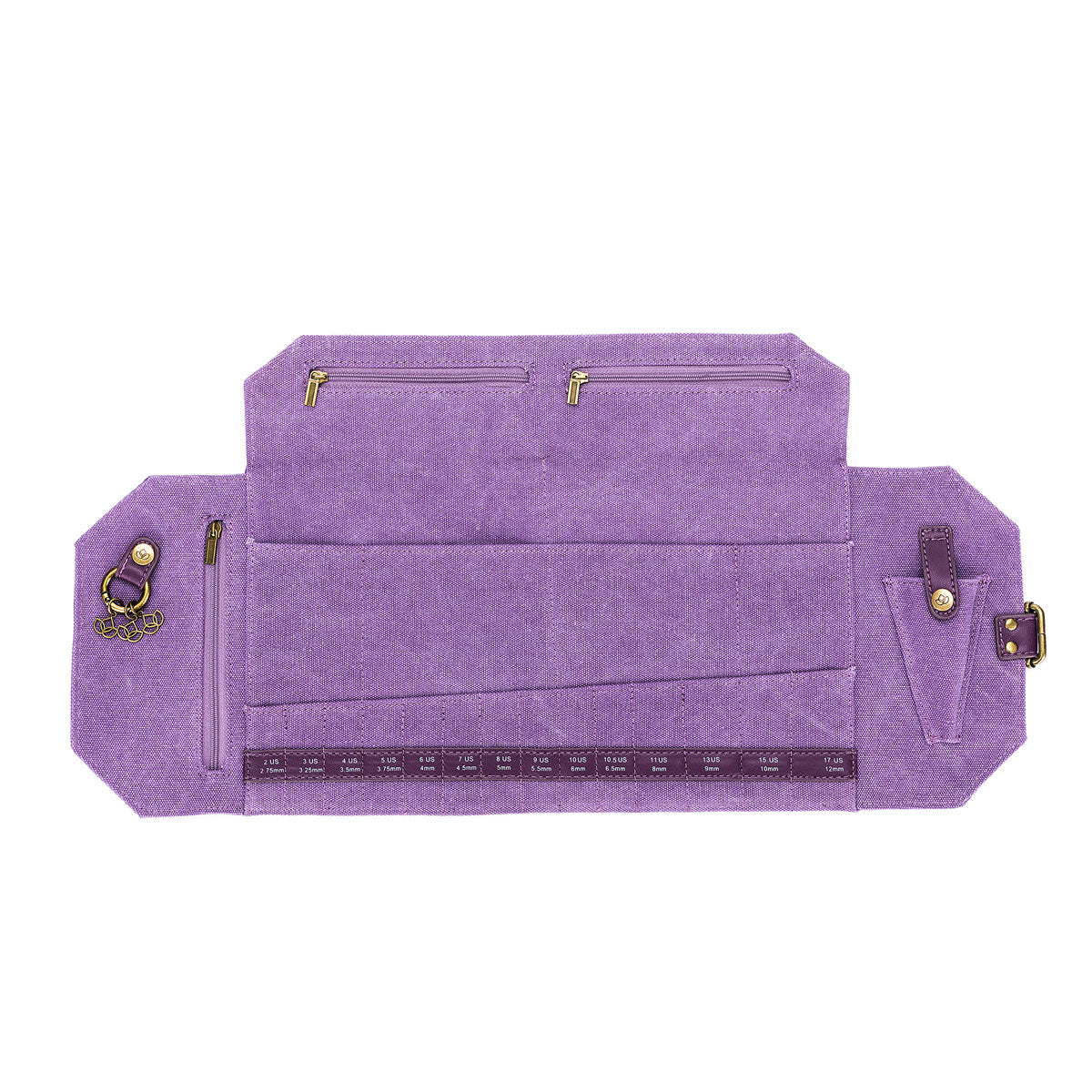della Q Maker's Canvas Needle Case - Plum - Extra Image