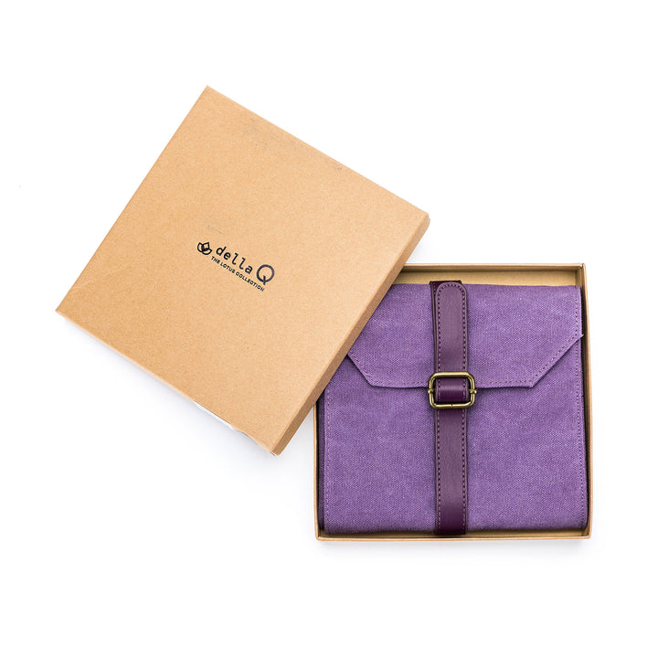 della Q Maker's Canvas Needle Case - Plum - Zoom Image