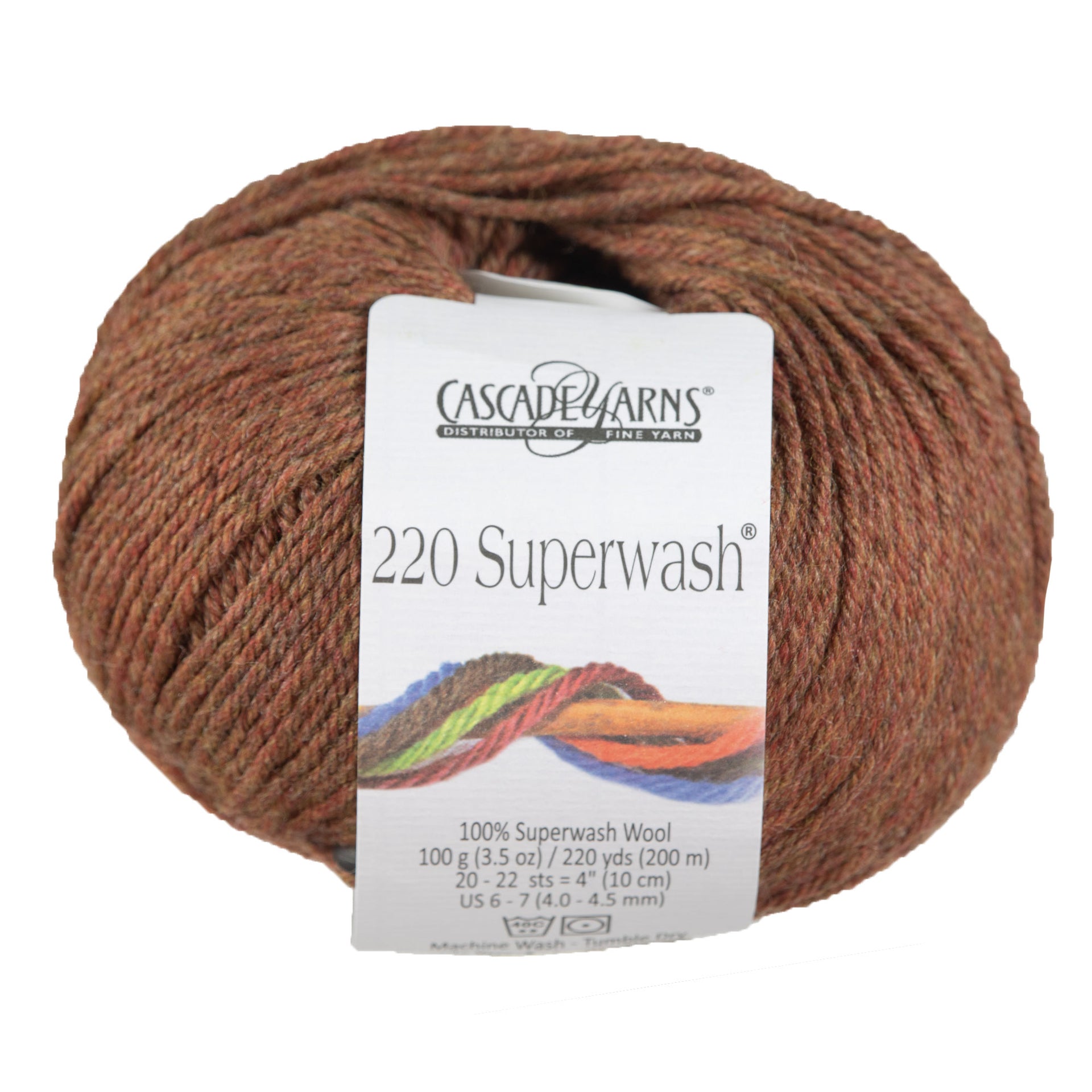 Cascade Yarns 220 Superwash Yarn - 1920 Pumpkin Spice - Zoom Image
