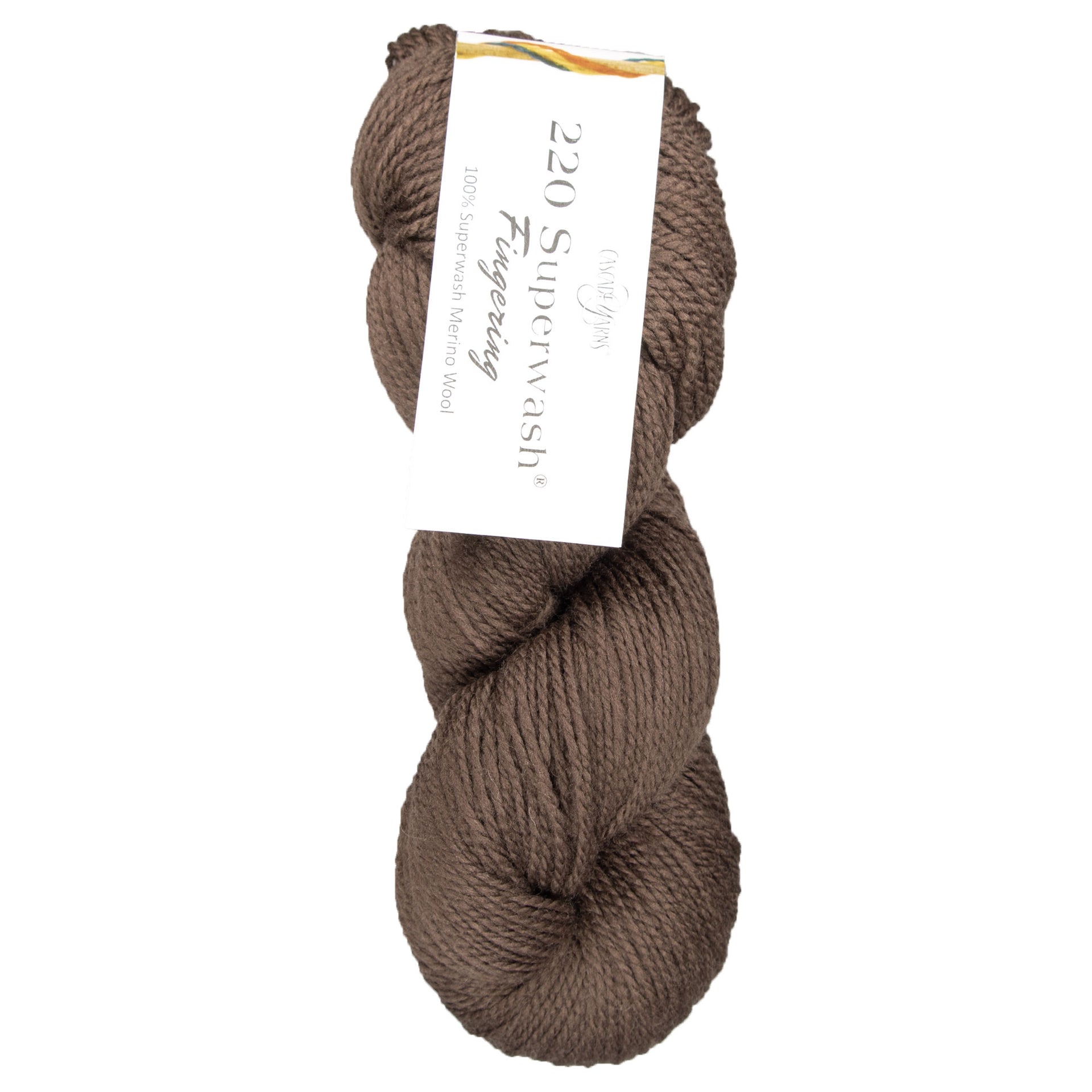 Cascade Yarns 220 Superwash Fingering Yarn - 03 Rich Brown - Zoom Image
