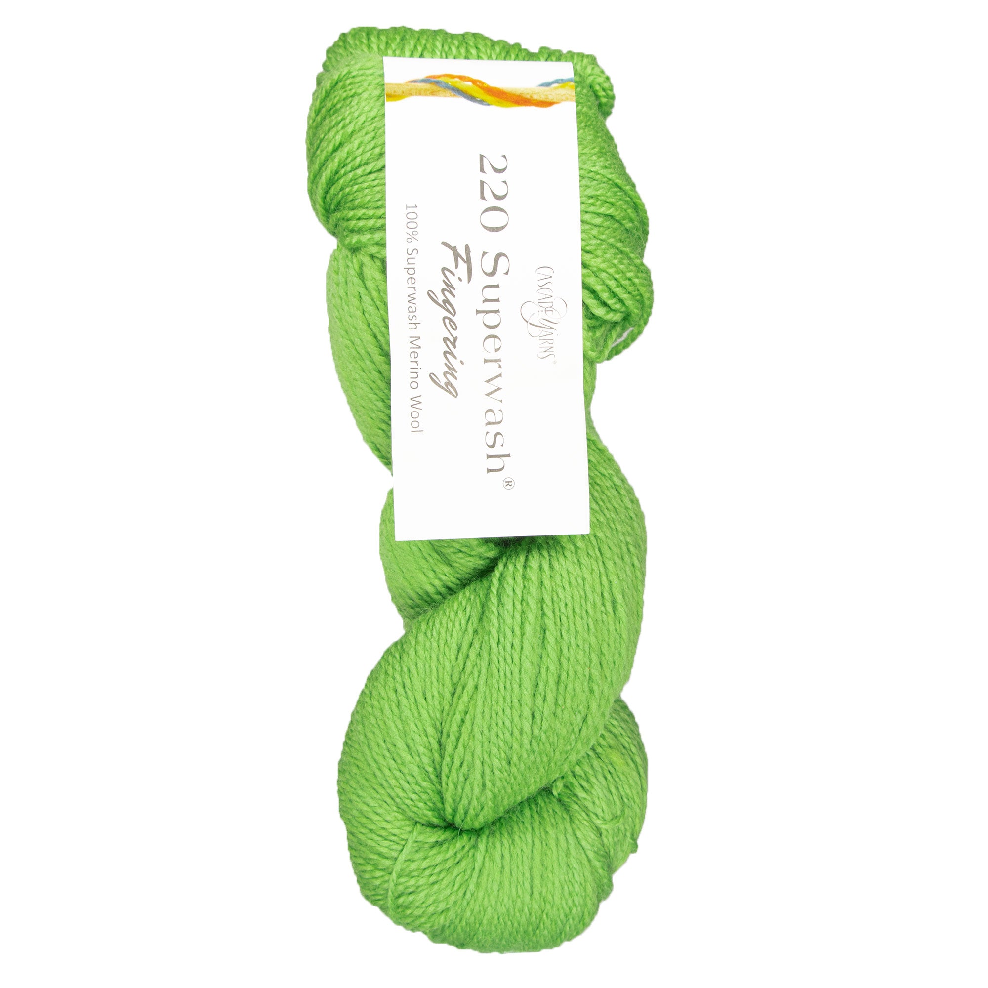 Cascade Yarns 220 Superwash Fingering Yarn - 14 Kiwi - Zoom Image