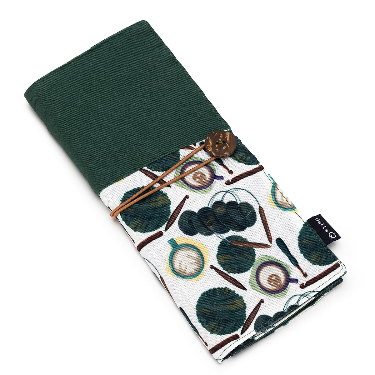 della Q Tri-Fold Circular Needle Case - 1145 - Fabric Print Collection - Yarn Bombing - Extra Image