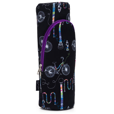 della Q Standing Needle Case - 600 - Fabric Print Collection - Yarn Bombing - Zoom Image