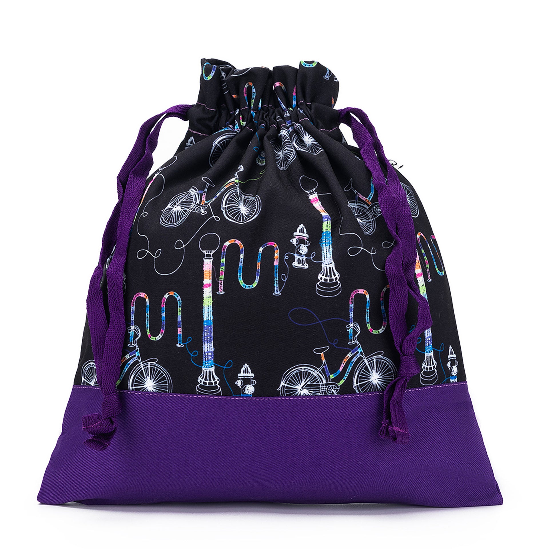 della Q Small Eden Project Bag - 115-1 - Fabric Print Collection - Yarn Bombing - Zoom Image

