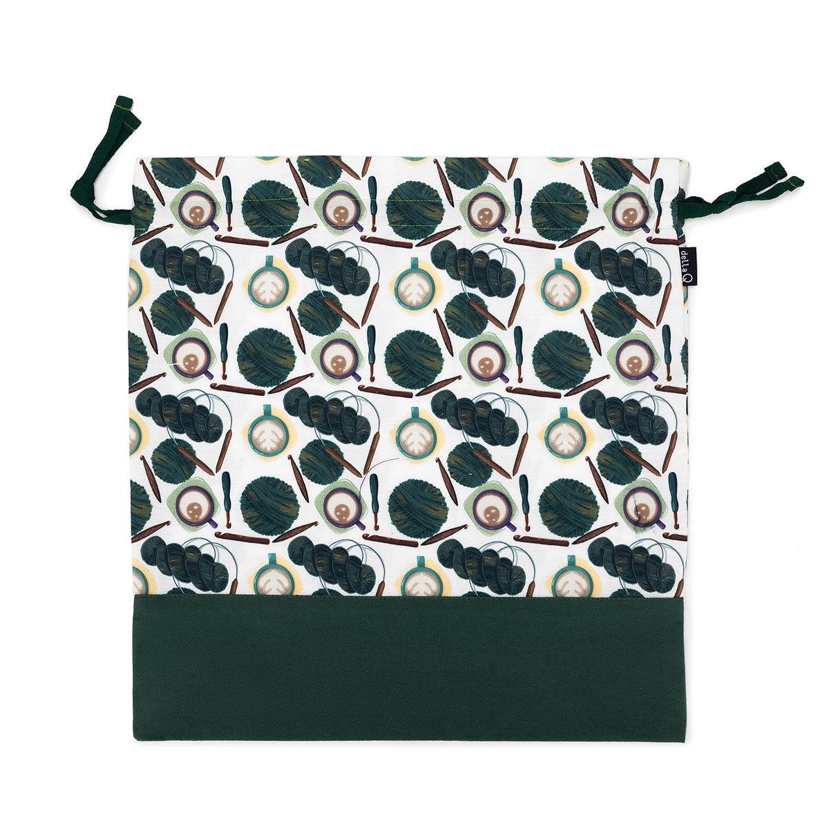della Q Large Eden Project Bag - 119-2 - Fabric Print Collection - Yarn Bombing - Extra Image