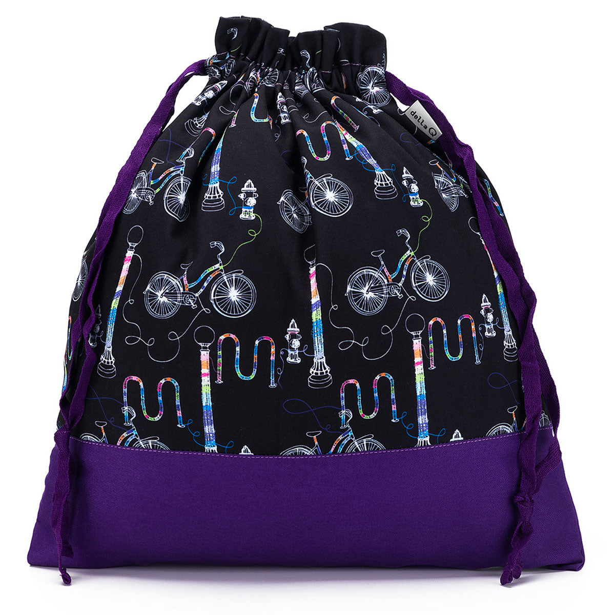 della Q Large Eden Project Bag - 119-2 - Fabric Print Collection - Yarn Bombing - Extra Image
