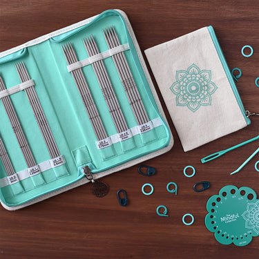 KnitPro Mindful Collection Needle Sets - Grateful - 6" DPN Set US 0-3 - Zoom Image