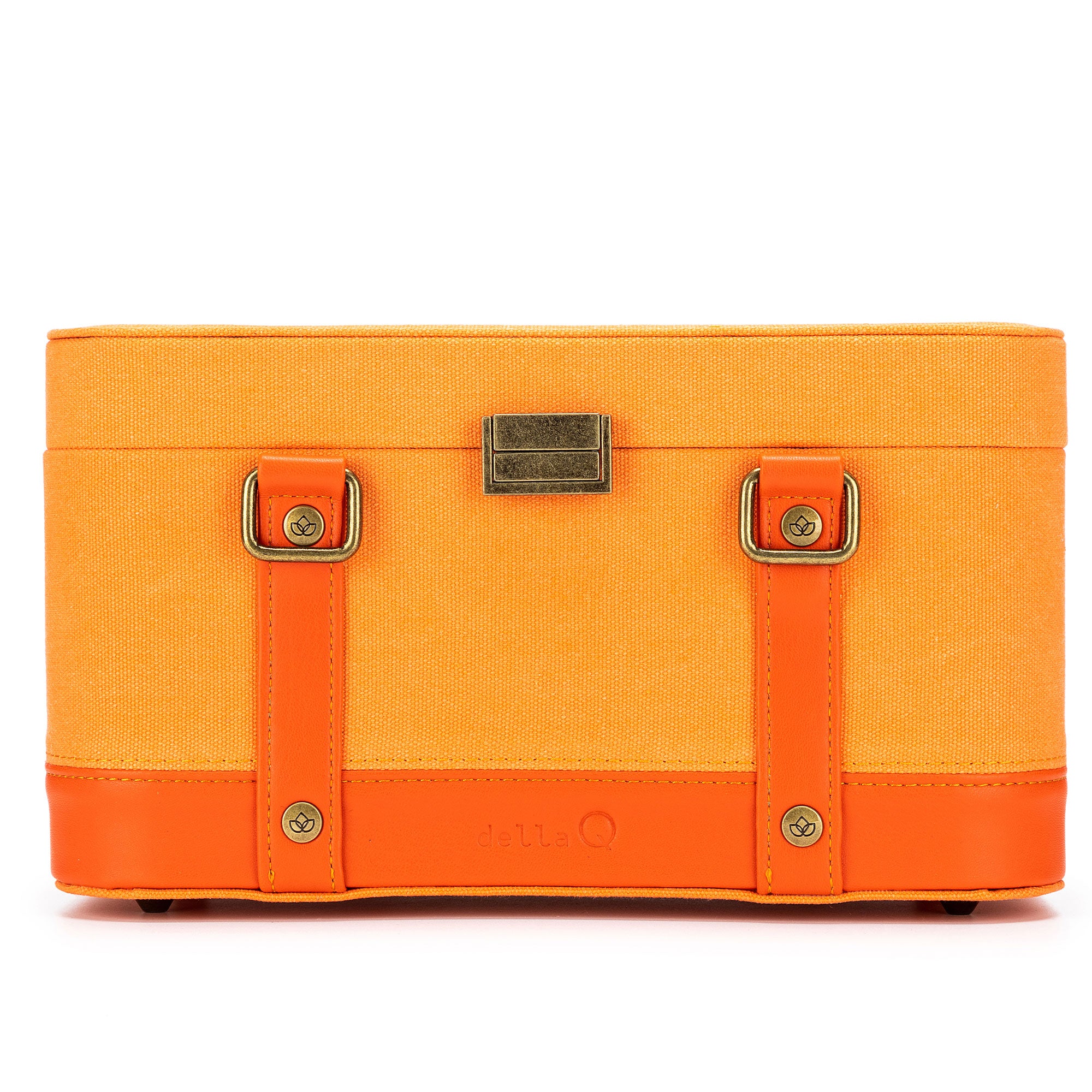 della Q Maker's Train Case - Orange - Zoom Image