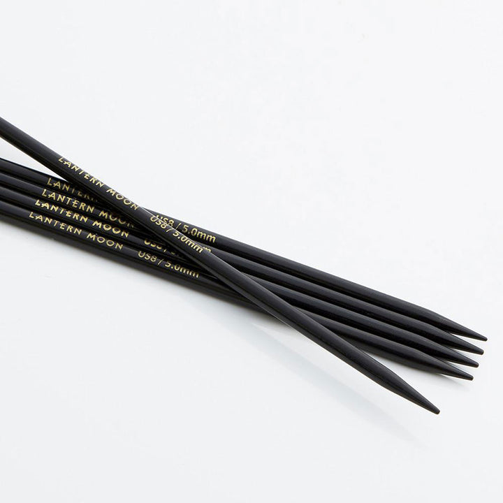 Lantern Moon Ebony Double Pointed Needles - US 8 (5.00mm) - 8" - Extra Image