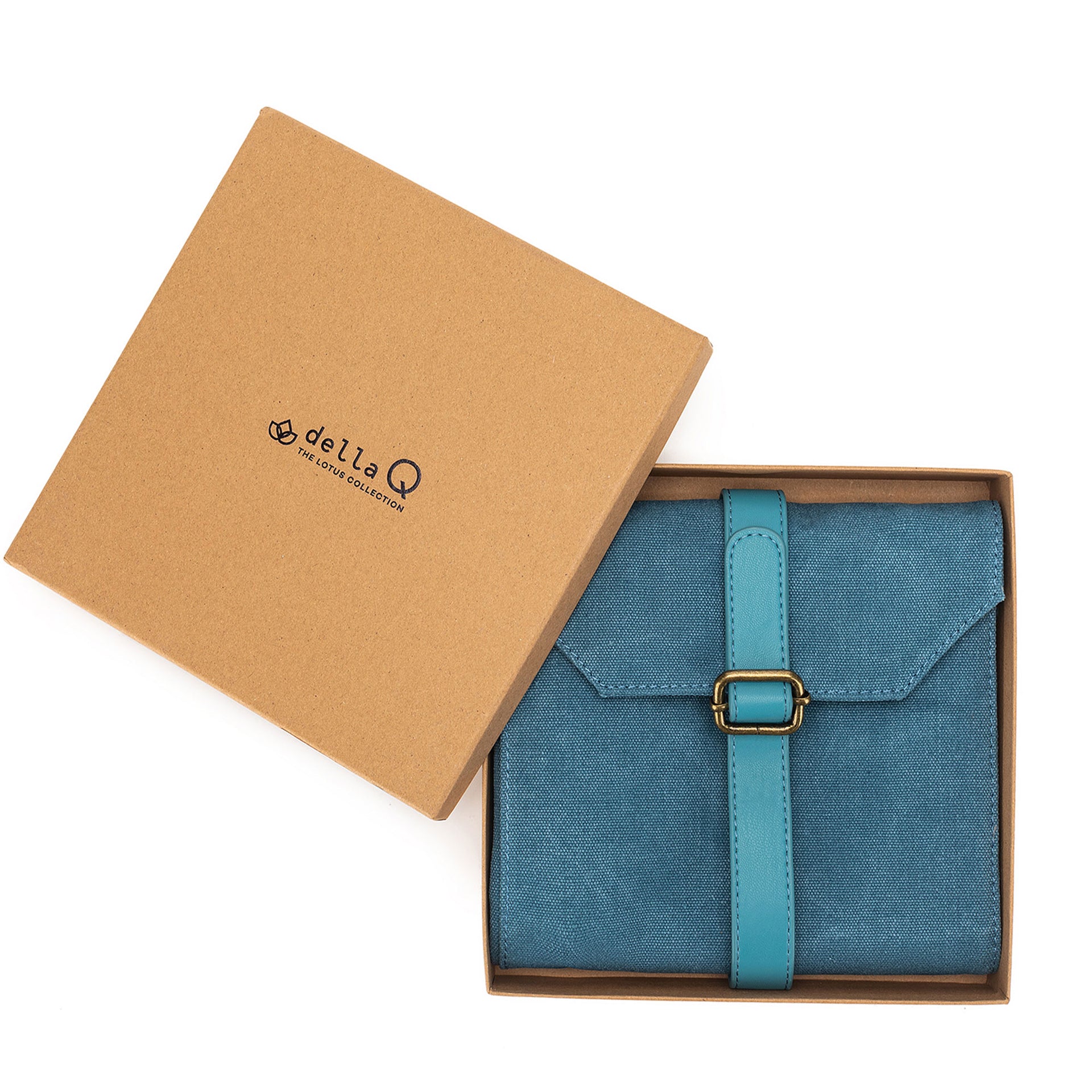 della Q Maker's Canvas Needle Case - Teal - Zoom Image
