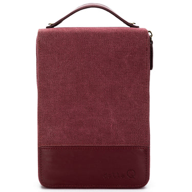 della Q Maker's Circular Needlecase - Maroon - Zoom Image
