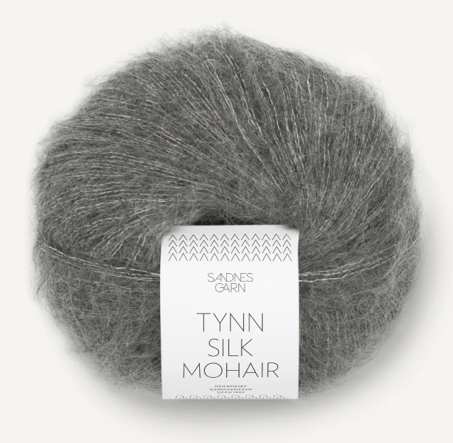 Sandnes Garn  Tynn Silk Mohair Yarn - 1053 Mork Gramelert
