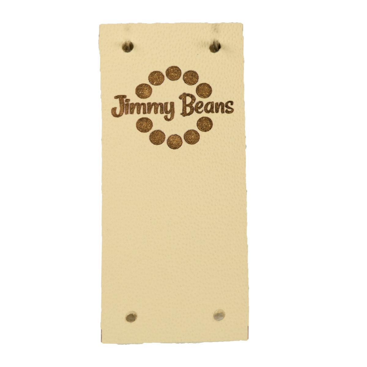 Leather Goods Company Center Fold Leather Label - Jimmy Beans Logo tag - Extra Image
