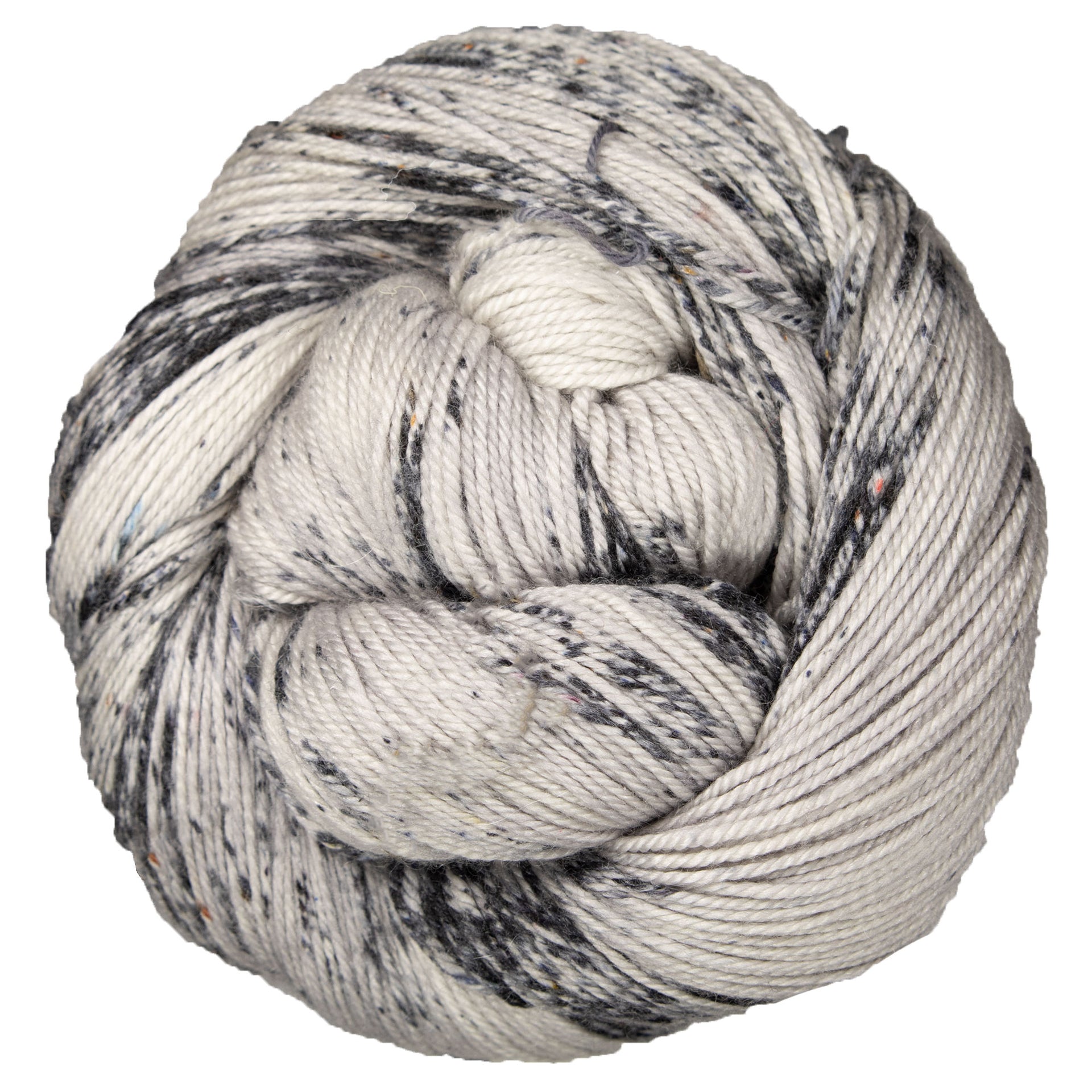 Madelinetosh Pashmina Yarn - Astrid Grey/ Optic - Zoom Image
